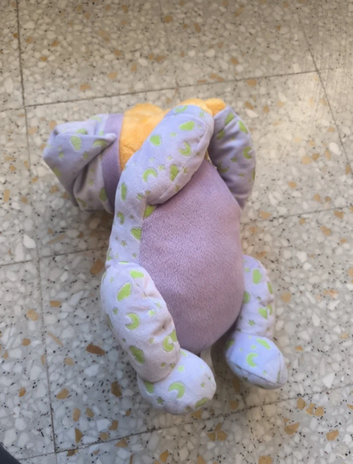 Doudou winnie mauve phosphorescent - photo numéro 2