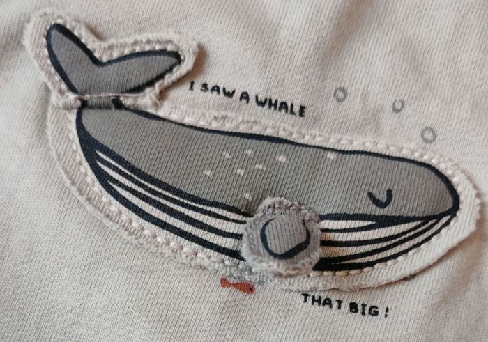 T-shirt baleine 3 mois - photo numéro 3