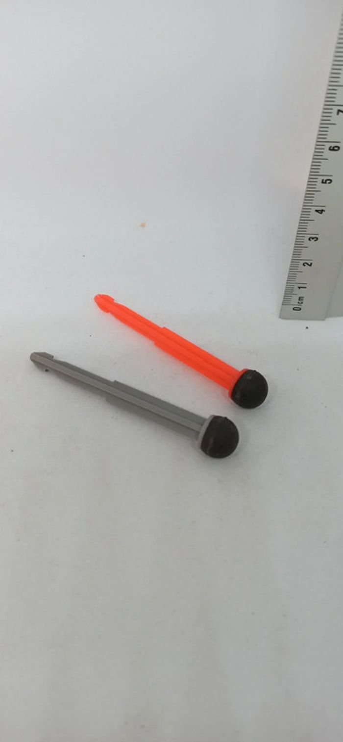 2 projectiles flèches bout en mousse pour canon playmobil