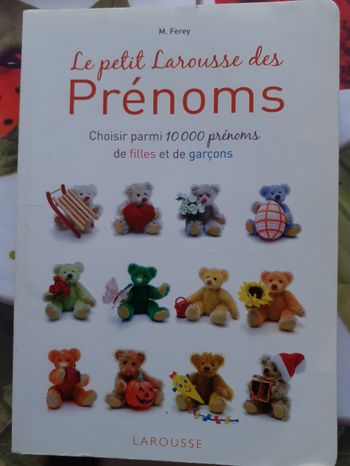 Le petit  larousse des prénoms