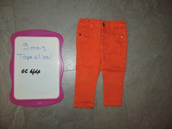 jeans tape à l'oeil taille 9 mois