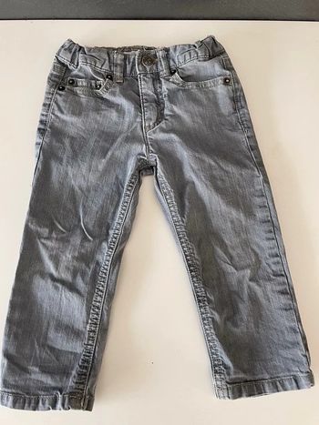 Jean bébé fille gris