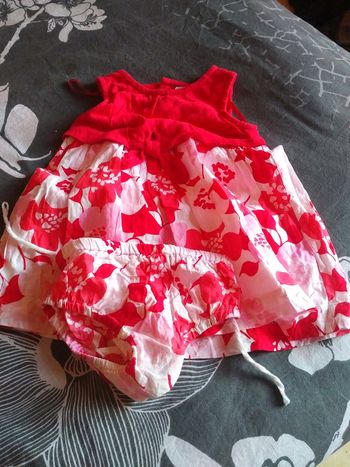 Robe + culotte taille 6 mois