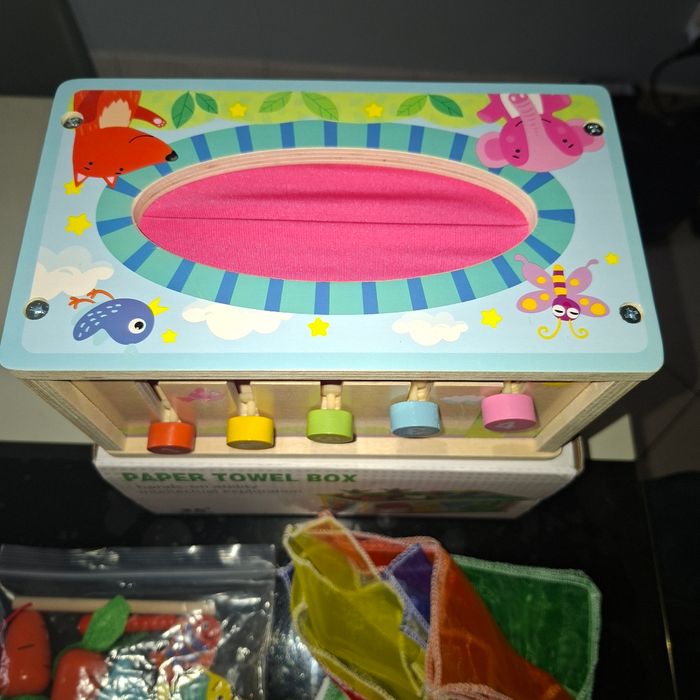 Jouet en bois 6en1 Montessori pour bébé - photo numéro 5