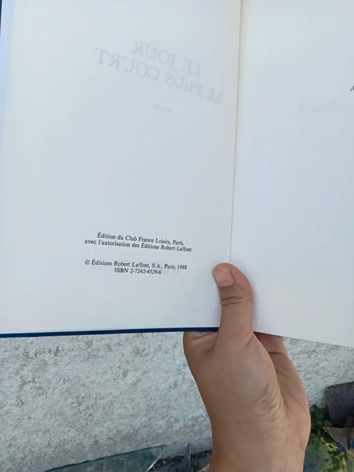 Livre le jour le plus court 1988 - photo numéro 3