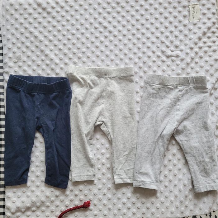 Lot 3 leggings bébé 6 mois – Mixte et confortables - photo numéro 2