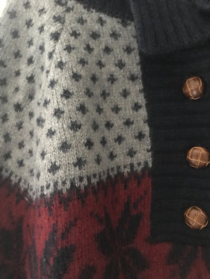 Poncho noël 🎄 maille M Avant Première - photo numéro 6