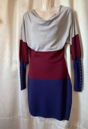 Super jolie petite robe tricolore col bénitier S Morgan