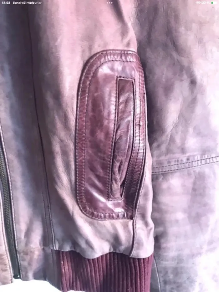 Veste en cuir Bershka taille 40 - photo numéro 6