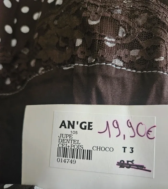 Jupe marron AN'GE T 3 Neuve - photo numéro 7