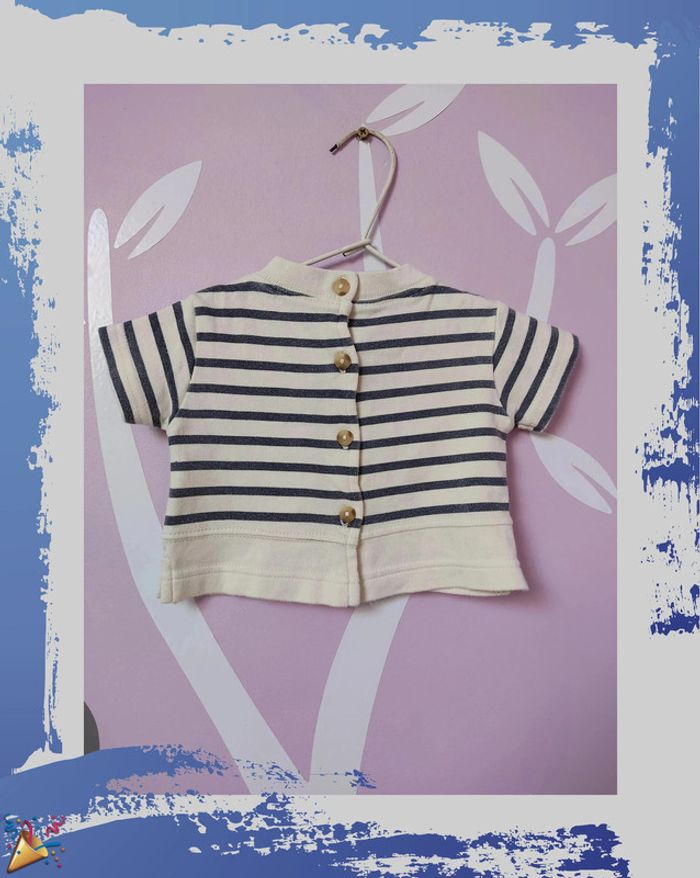 T-shirt 1 mois Mini pick ouic - photo numéro 3