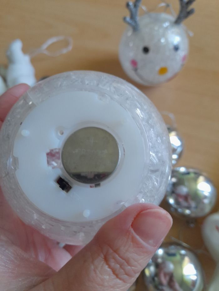 Déco de Noël blanc/ argenté - photo numéro 7