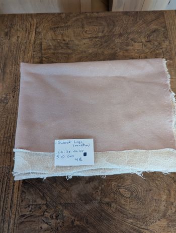 Tissu sweat hiver( molleton)