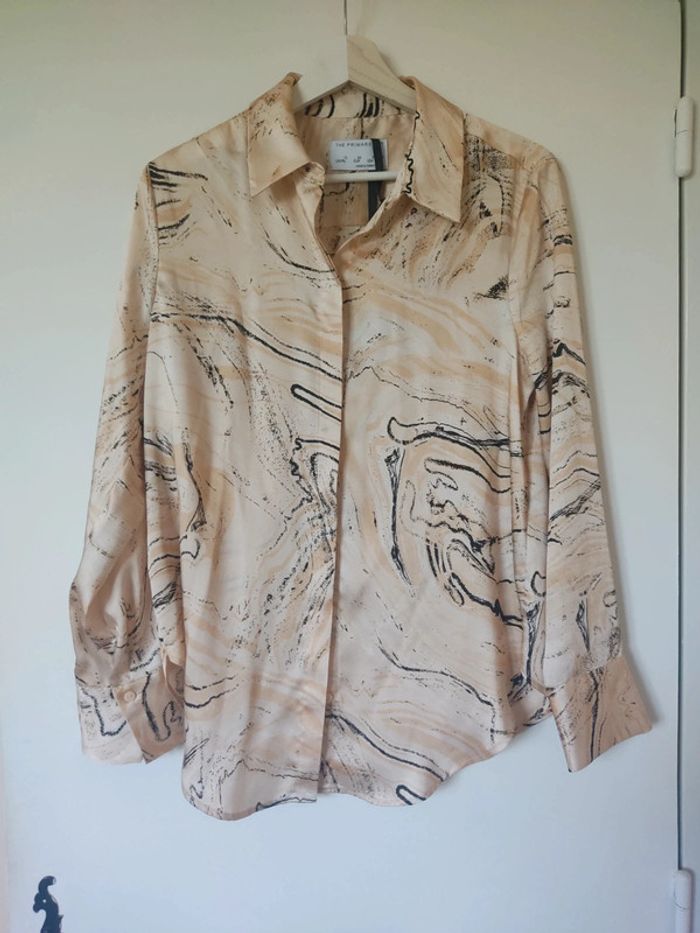 Chemise femme style satin beige et noir 40 EUR Neuve Primark