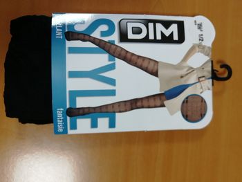 Collant style DIM fantaisie noir