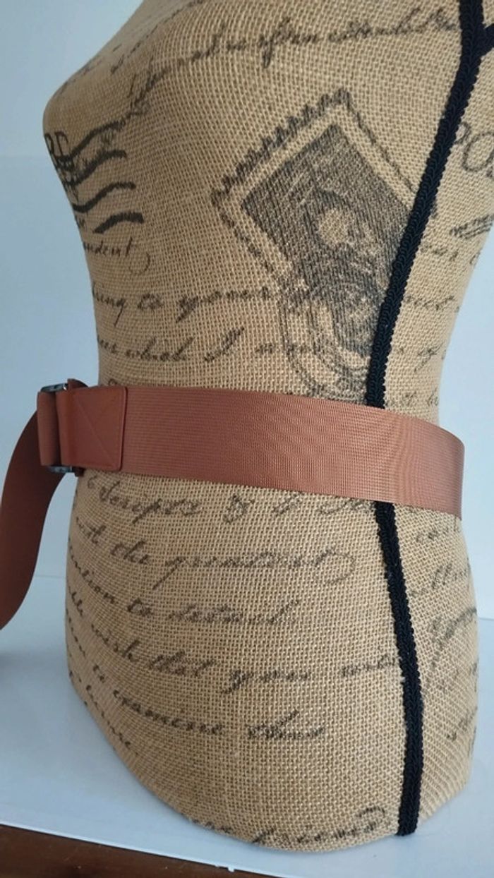 Ceinture souple marron ajustable femme - photo numéro 6