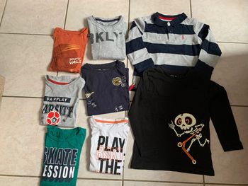 7 shirts manches longue 1 polos
