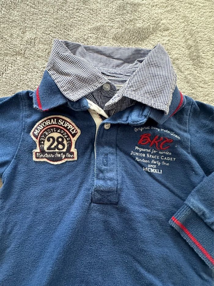 Polo avec effet chemise - 6 mois - Polo Shirt - photo numéro 2