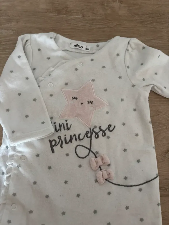 Pyjama hiver bébé fille taille 9mois - photo numéro 2