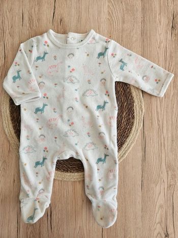 Pyjama velours 3 mois