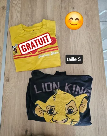 Pull Sweat a capuche roi lion +1 gratuit