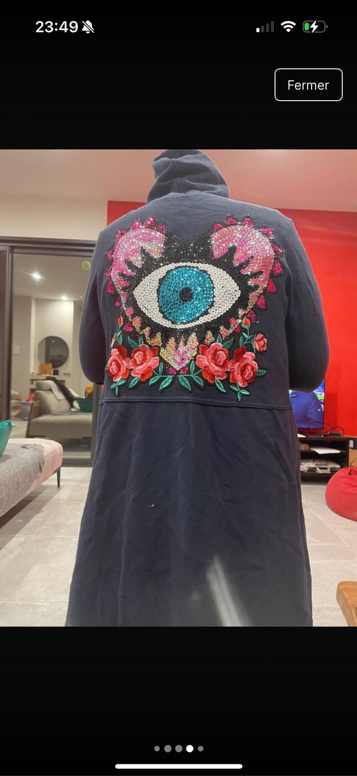 Veste longue poupée de soie