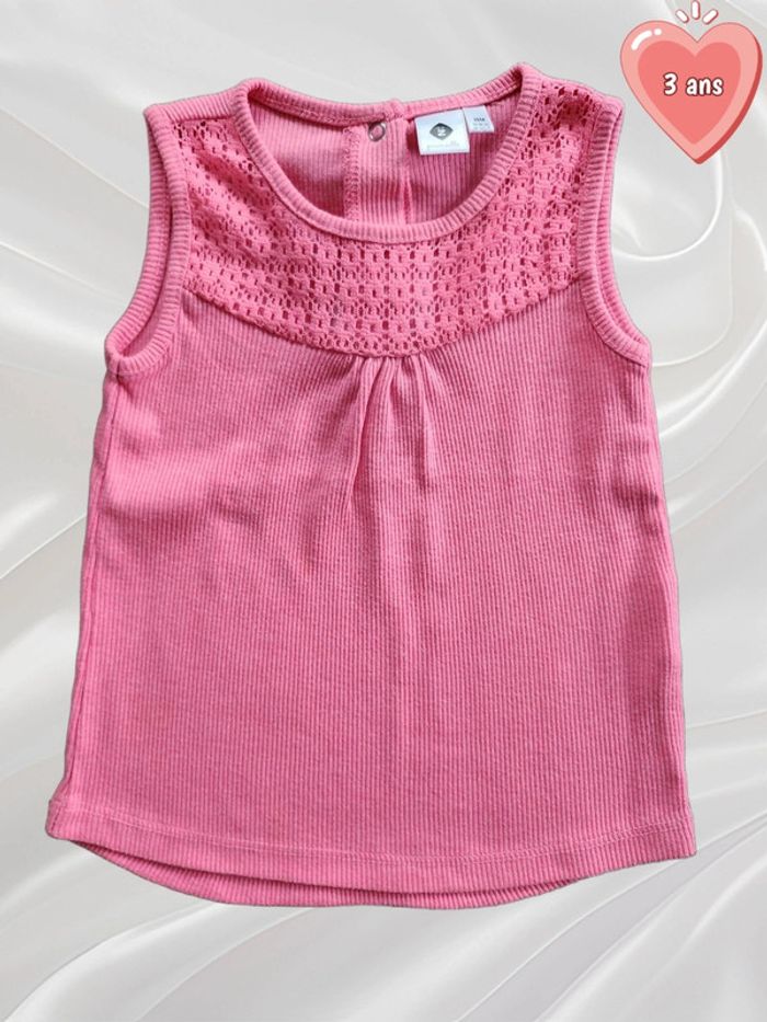 T-shirt sans manches fille 3 ans