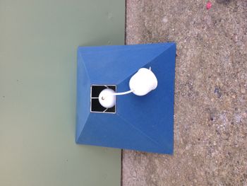 Lustre suspension tissu bleu