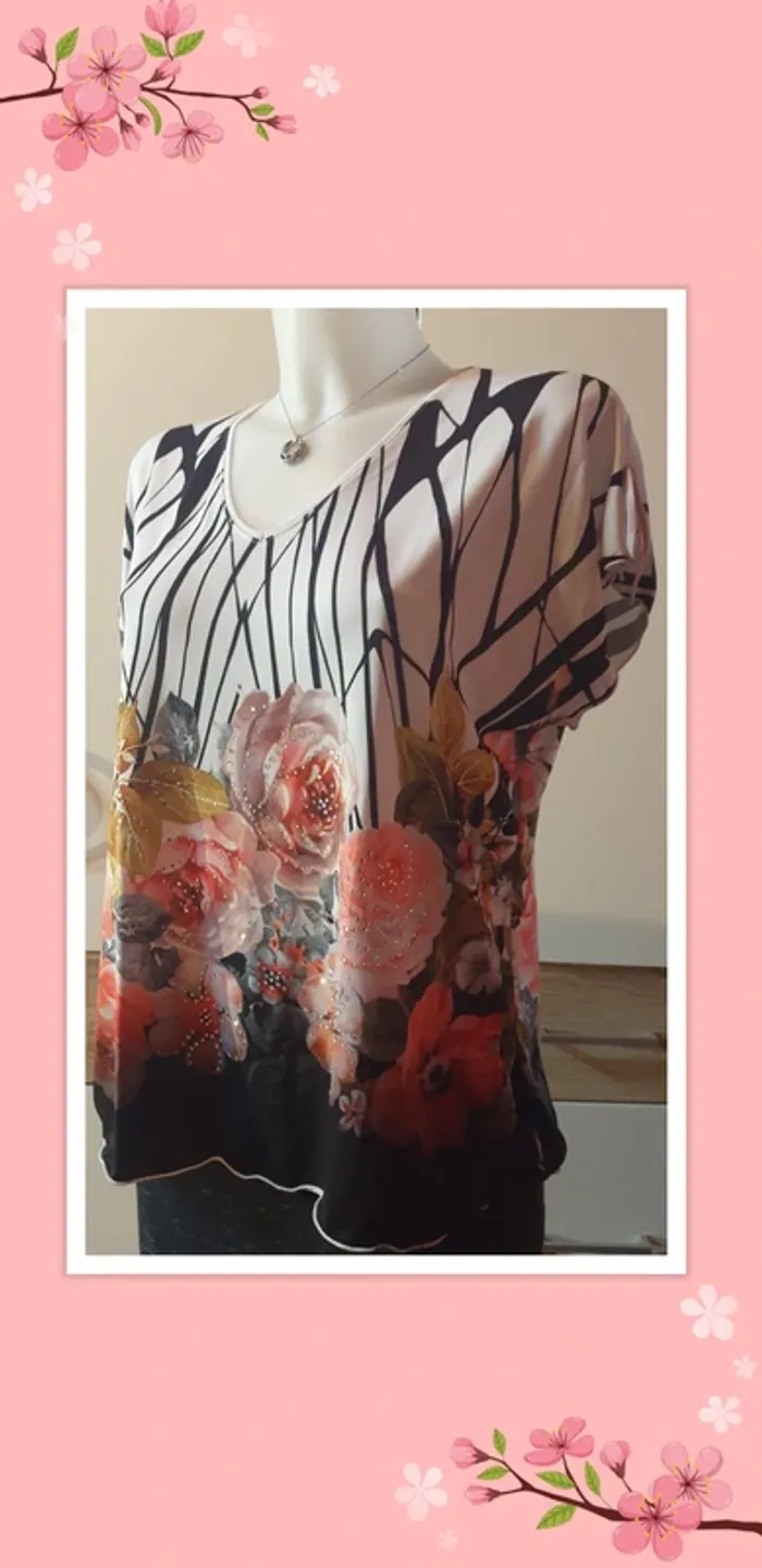 🎀 T-shirt grandes fleurs 🎀