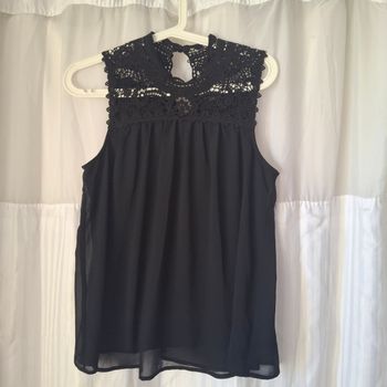 Débardeur dentelle noir