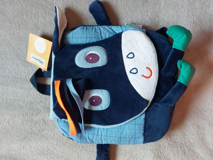 Petit sac à dos enfant Lilliputiens Ignace l'âne bleu - photo numéro 2