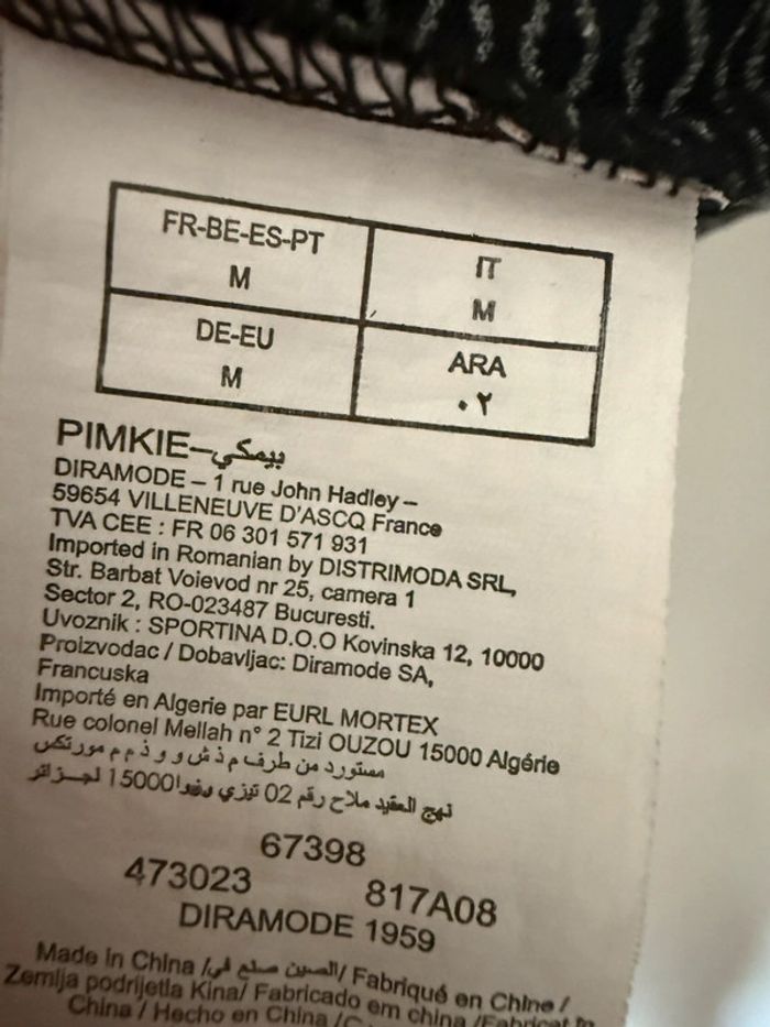 Haut gris et blanc avec perles Pimkie - photo numéro 5