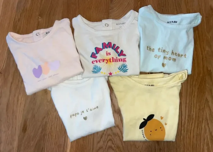 Lot 5 T-shirt manches courtes 3 mois - photo numéro 2