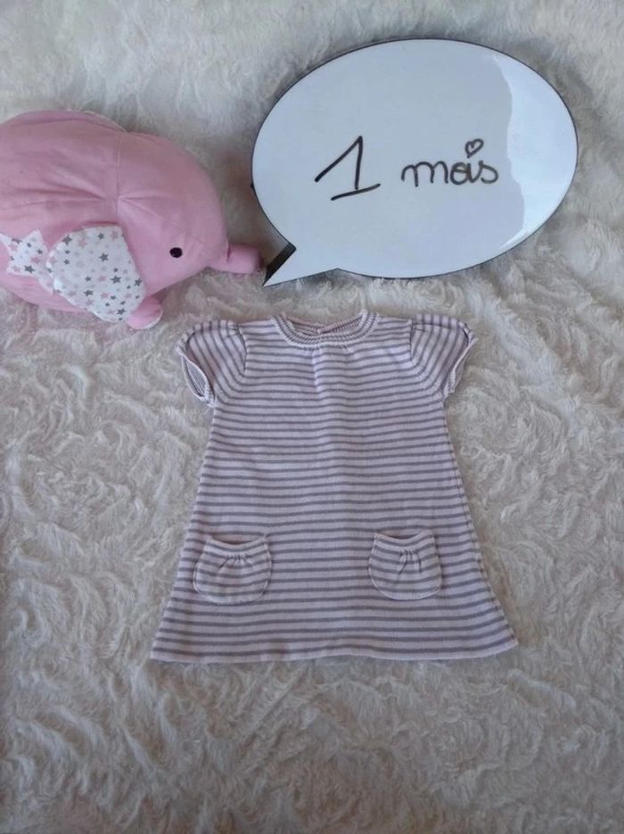 Robe Fille 1 mois Kitchoun 100% coton