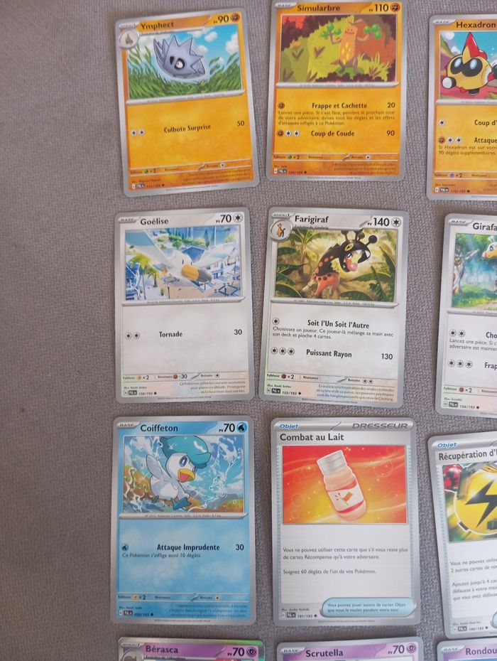 Lot 20 Cartes Pokémon Évolutions A Paldea Sans Doubles - photo numéro 2