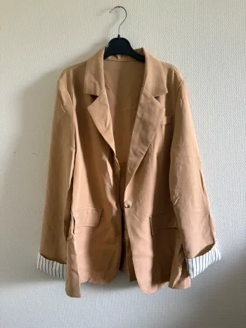 Veste blazer légère beige