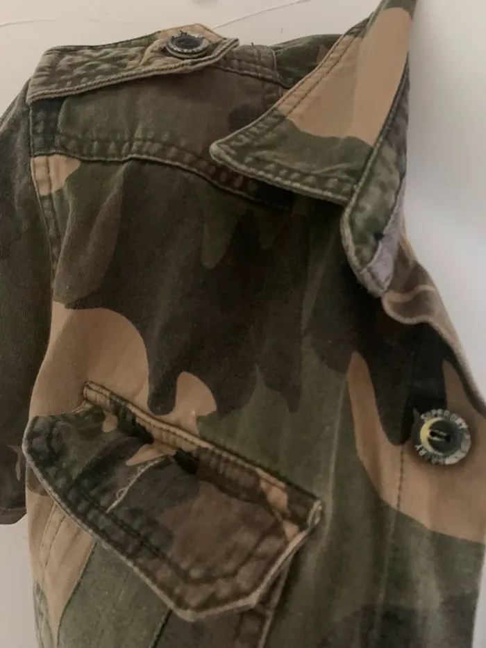 Veste Superdry militaire taille M manches courtes - photo numéro 4