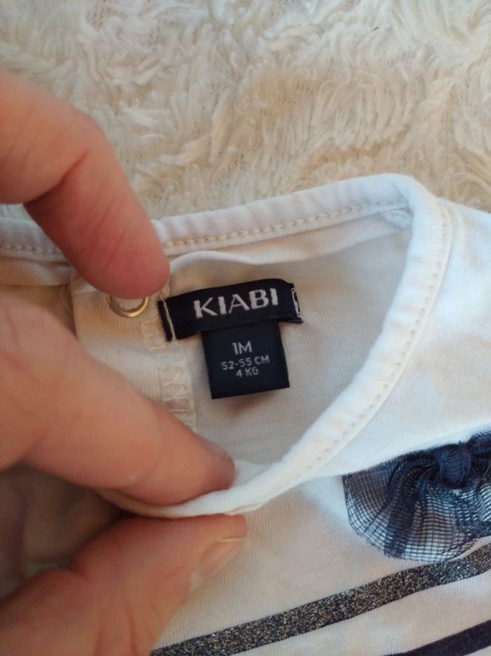 Tee shirt manches longues Fille 1 mois Nœud Kiabi - photo numéro 5