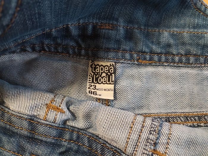 Salopette jeans tape à l'oeil 2 ans - photo numéro 5