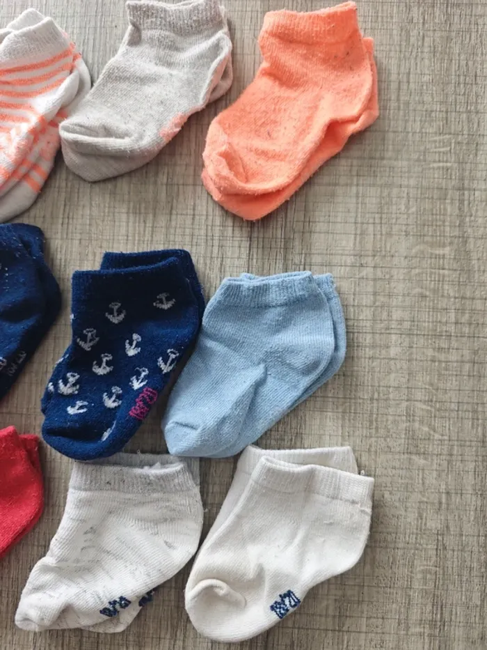 Lot de 9 paires de socquettes Tape à l'oeil 18/20 - photo numéro 4