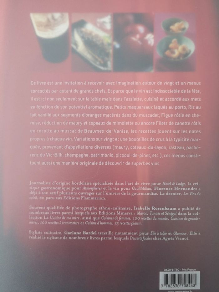 Livre cuisine Le vin dans l'assiette - photo numéro 2