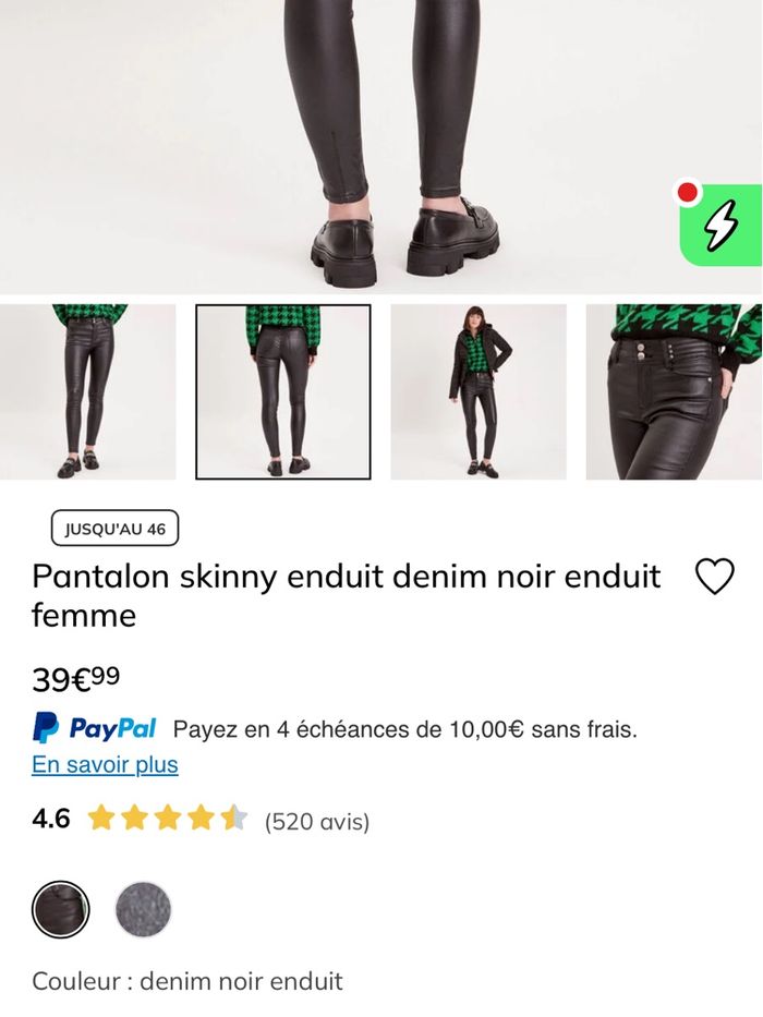 Pantalon skinny similicuir - photo numéro 6