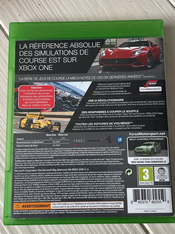 Jeu Xbox One Forza Motorsport 5 Édition Jeu De Course De L’année Très Bon État - photo numéro 2