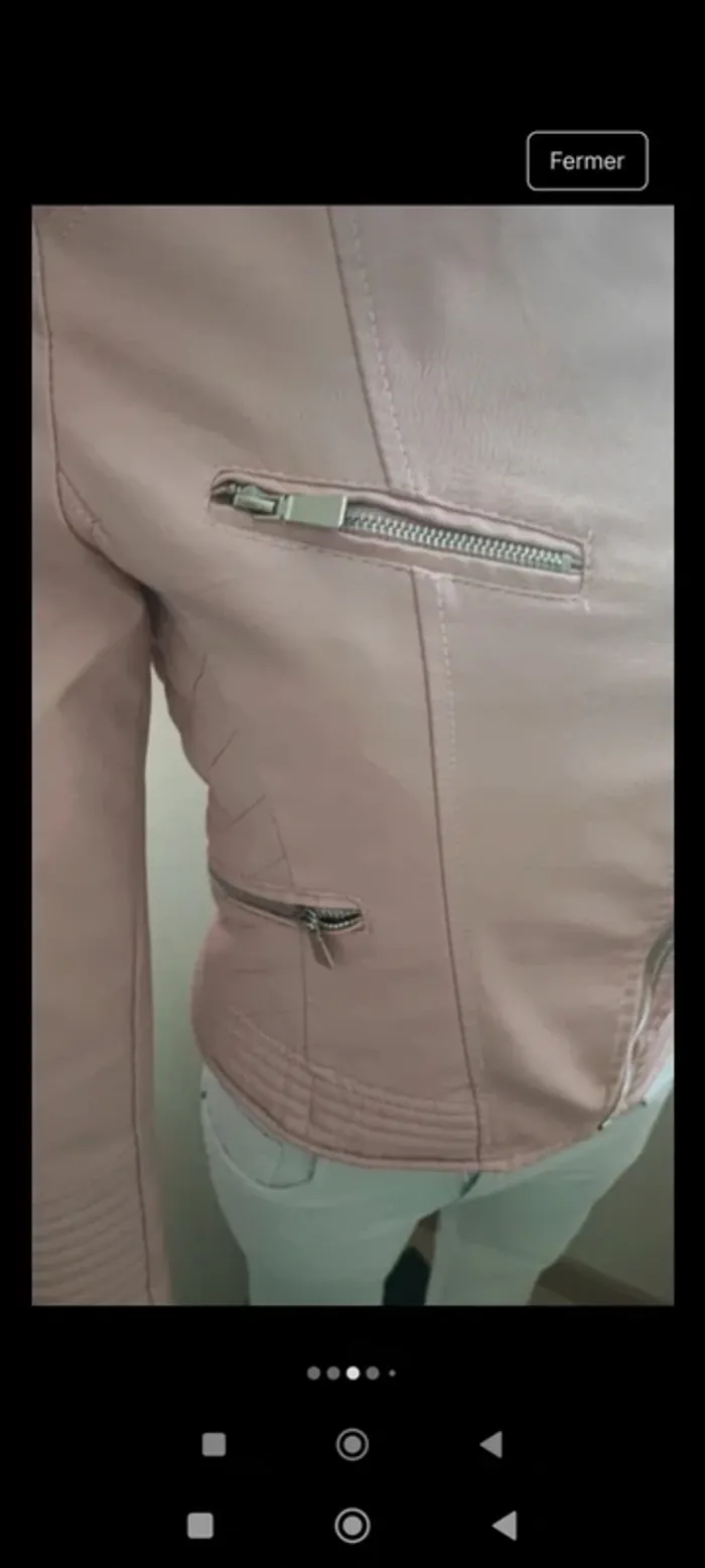 Veste biker taille 38 - photo numéro 3