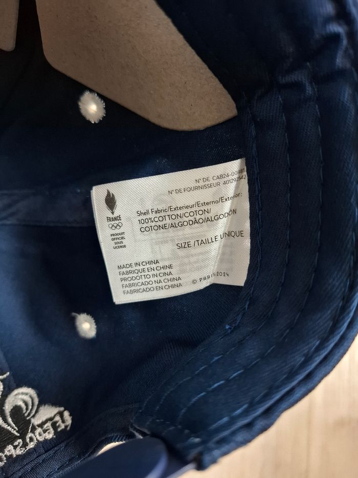Casquette Le Coq Sportif Bleu Taille Unique Réglable - photo numéro 8