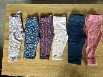 Lot 6 leggings 9 mois