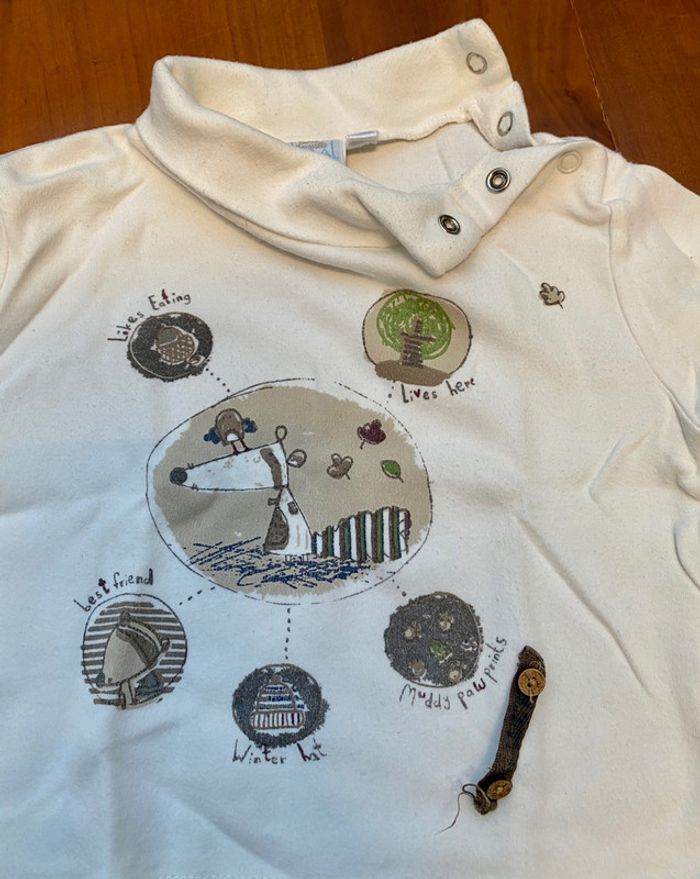 Tee-shirt manches longues Cadet Rousselle 12 mois - photo numéro 2