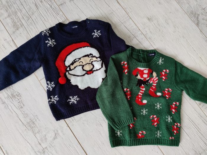 Lot de 2 pulls de Noël 🎅 12 mois - photo numéro 2