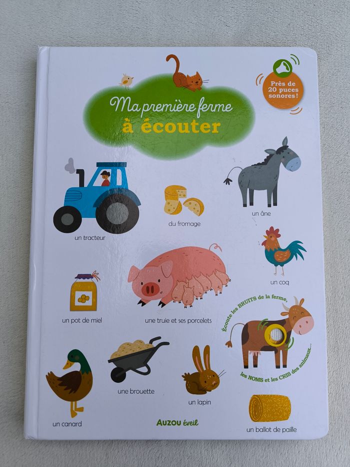 Livre sonore Ma première ferme à écouter Auzou - photo numéro 2