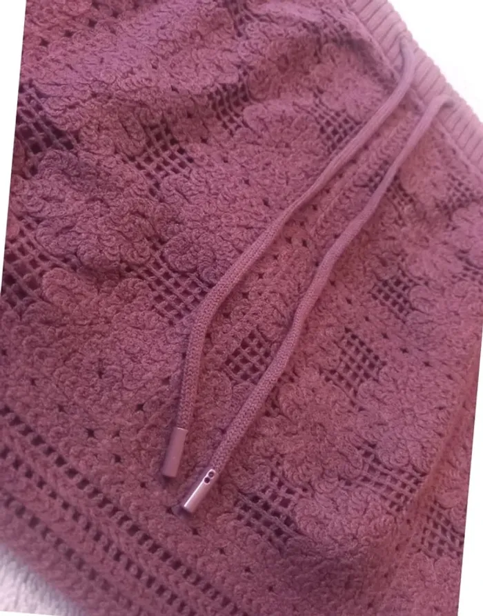 adidas Originals x ASOS - Mini-jupe en maille crochetée - Marron Taille M - photo numéro 3